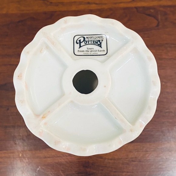 🎄VTG 1980s Christmas Porcelain Candlesticks by Mount Clemens - Picture 7 of 8